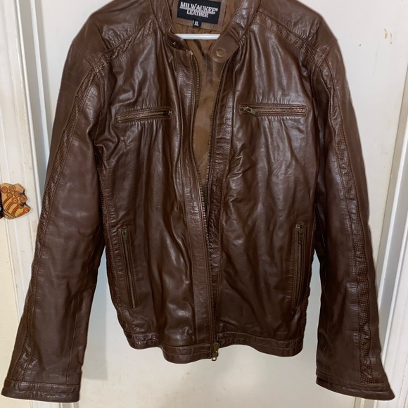Mailwaukee Leather Men's Motorcycle Leather Jacket XL - Picture 3 of 9
